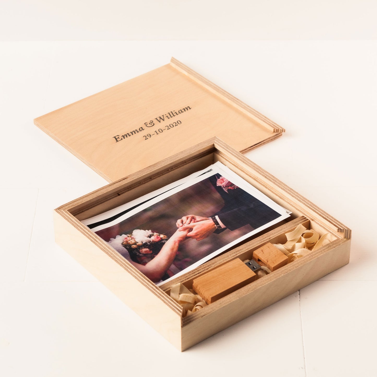 Handmade Plywood Photo Box with USB