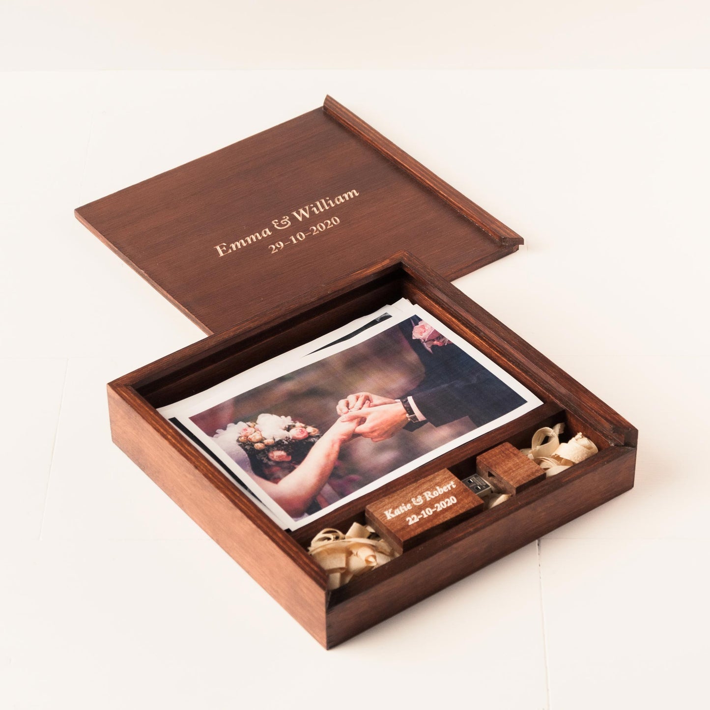 Custom Wooden Memory Box for Photos