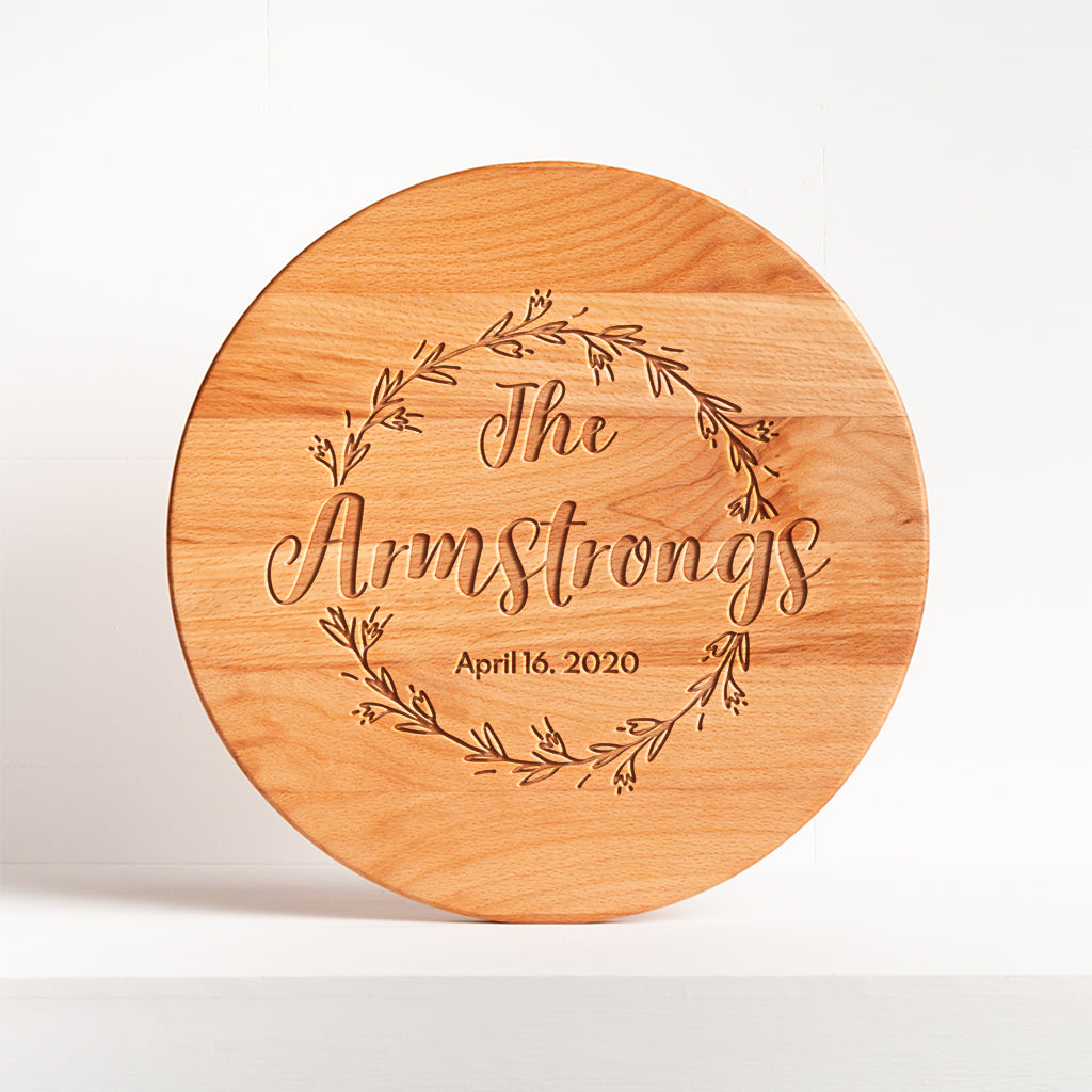 Beech Wood Charcuterie Board for Cheese and Meat Platters