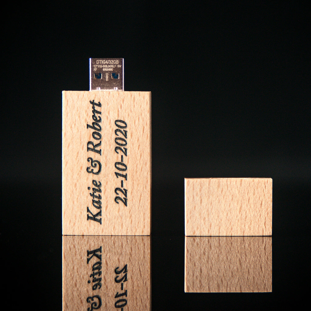 Personalized Wooden USB Drive for Photographers