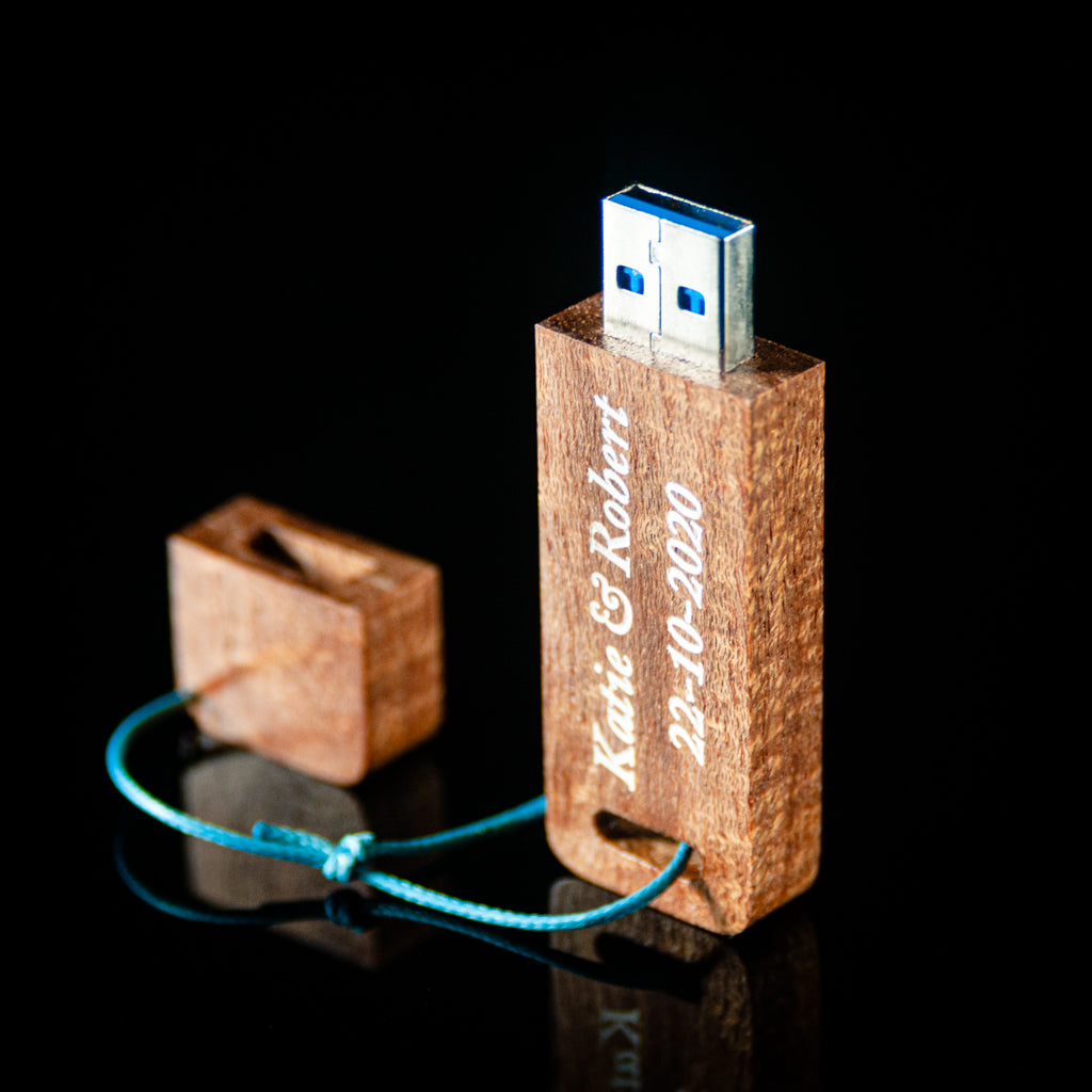Personalized wooden USB drive