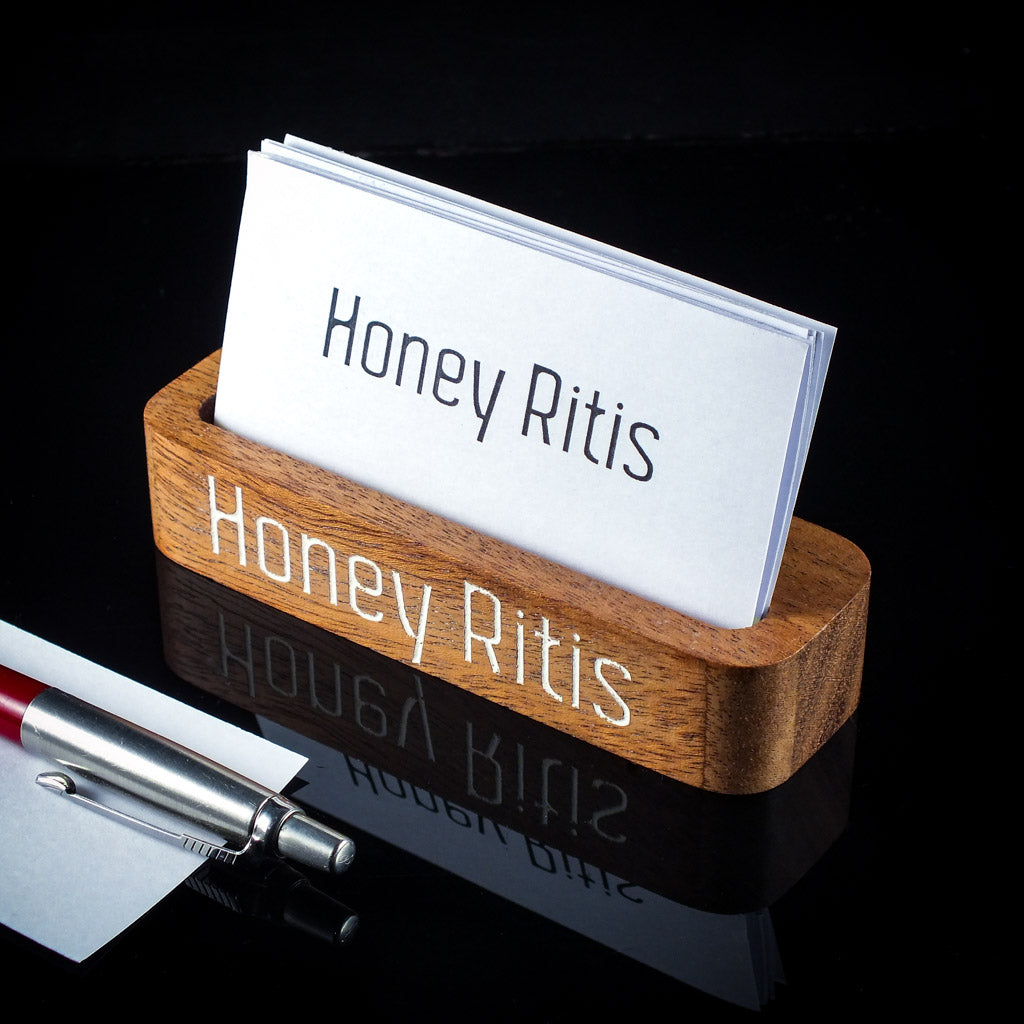 Custom Engraved Business Card Holder