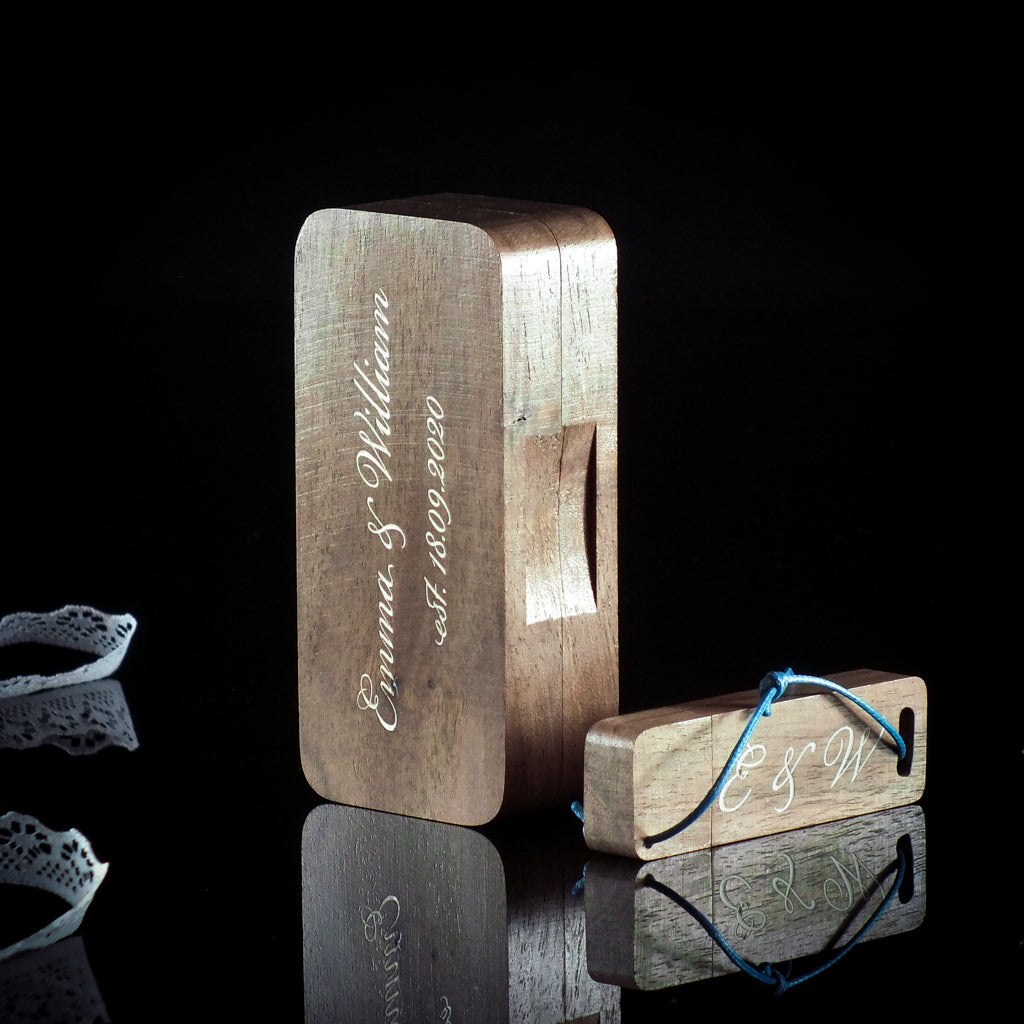 Engraved USB Drive Box for Photographers
