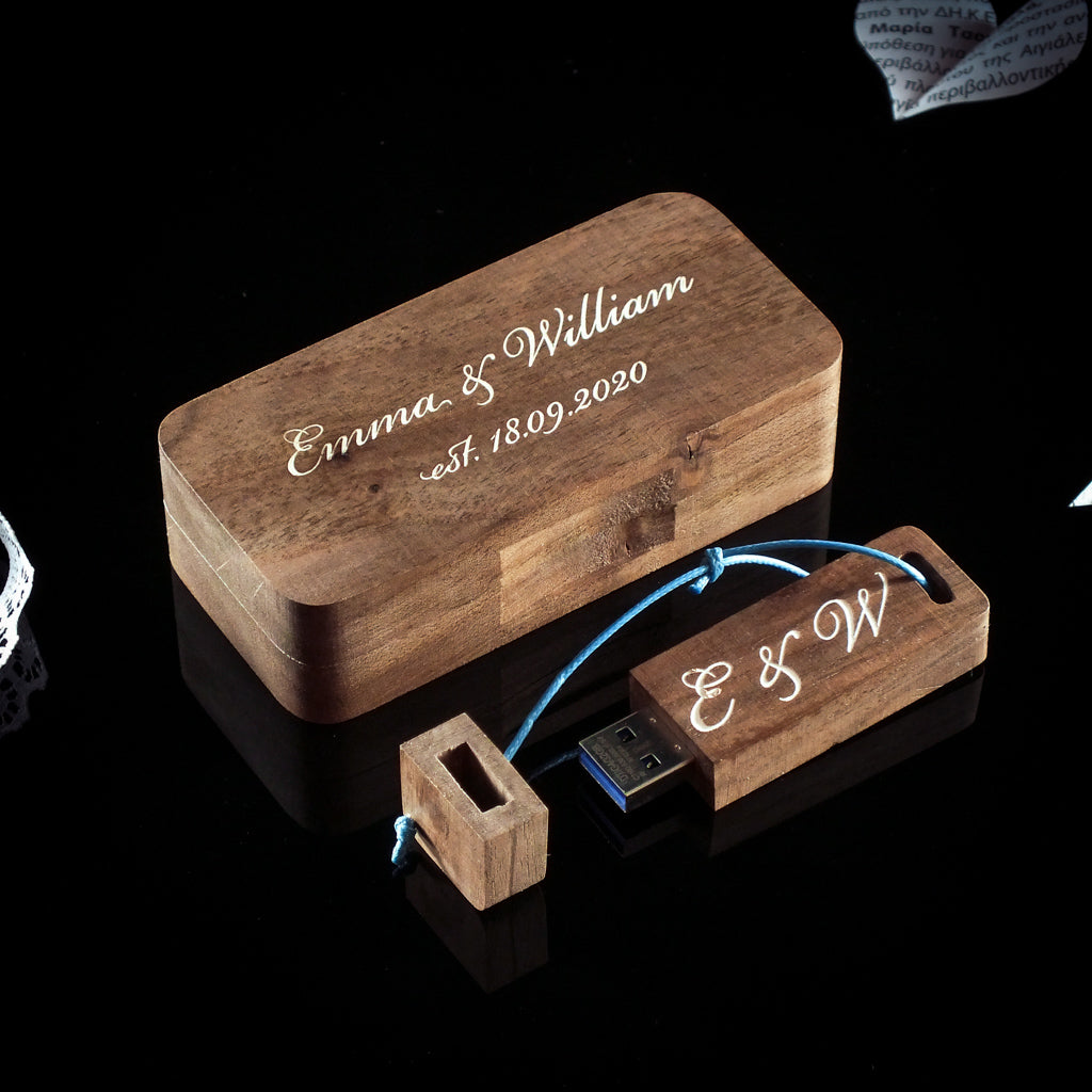 USB Drive Organizer Box with Logo Engraving