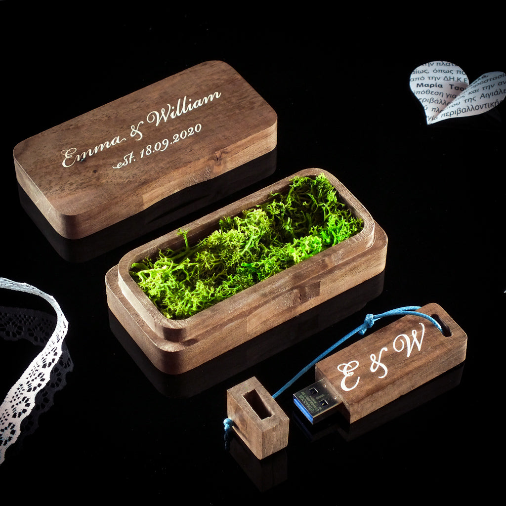 Wooden USB Memory Stick Packaging