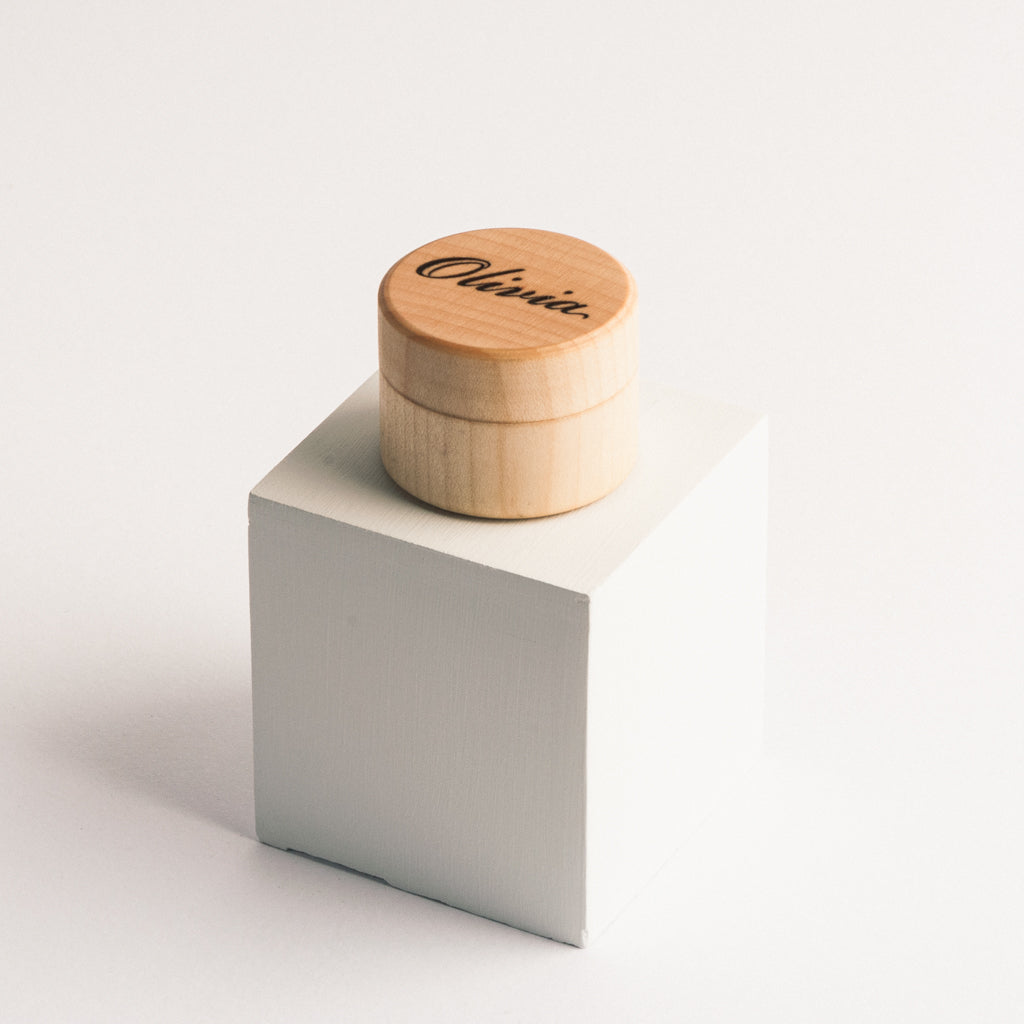 Engraved Wooden Jewelry Storage