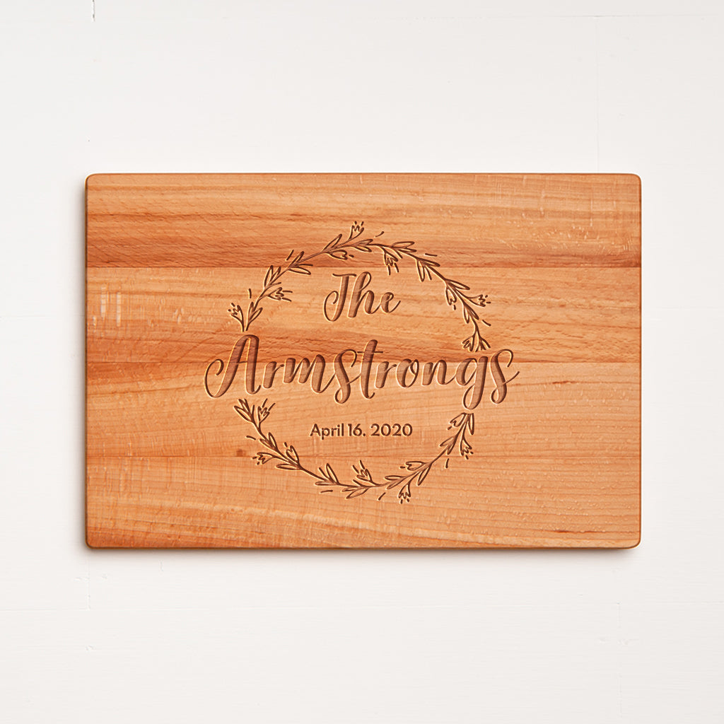 Personalized Handmade Beech Cutting Boards