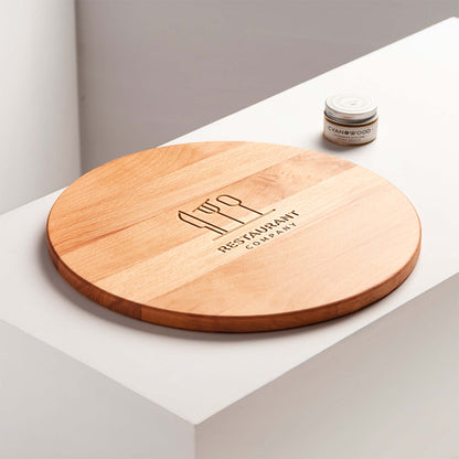 Personalised wooden cutting board — bar and catering use.