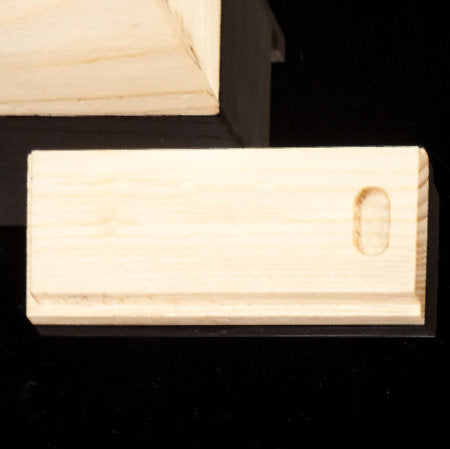 Personalized Wooden USB Box - Pine Natural - Text or Logo Engraving mockup