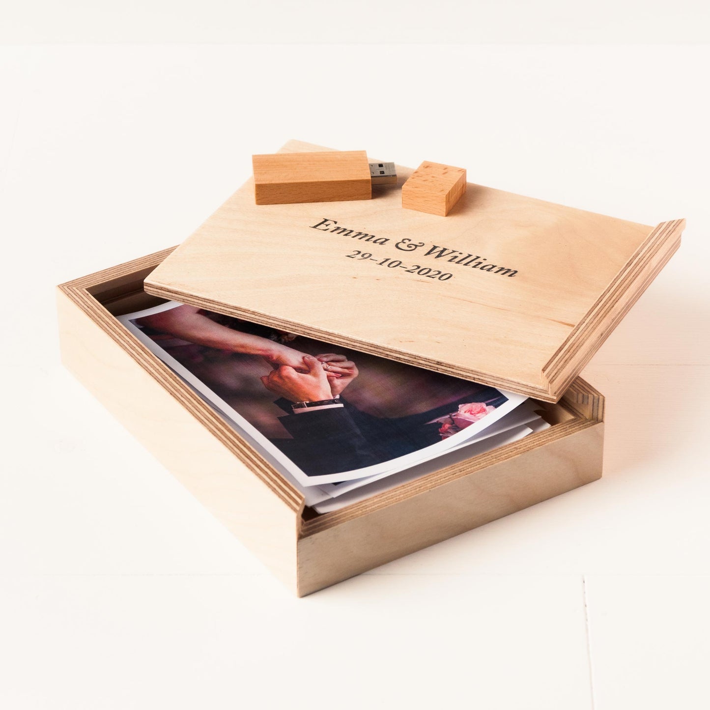 Customizable Memory and Keepsake Box for Photographs and Slides