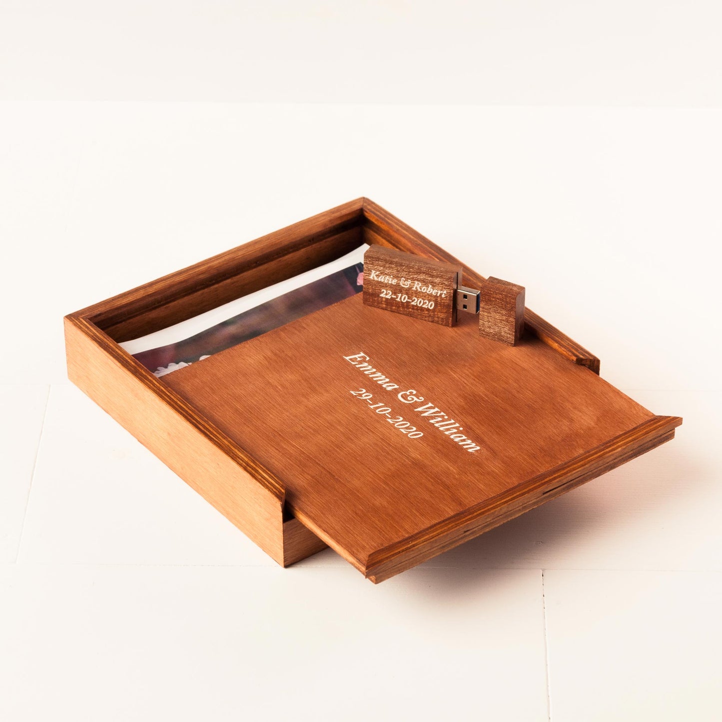 personalized USB and photo box