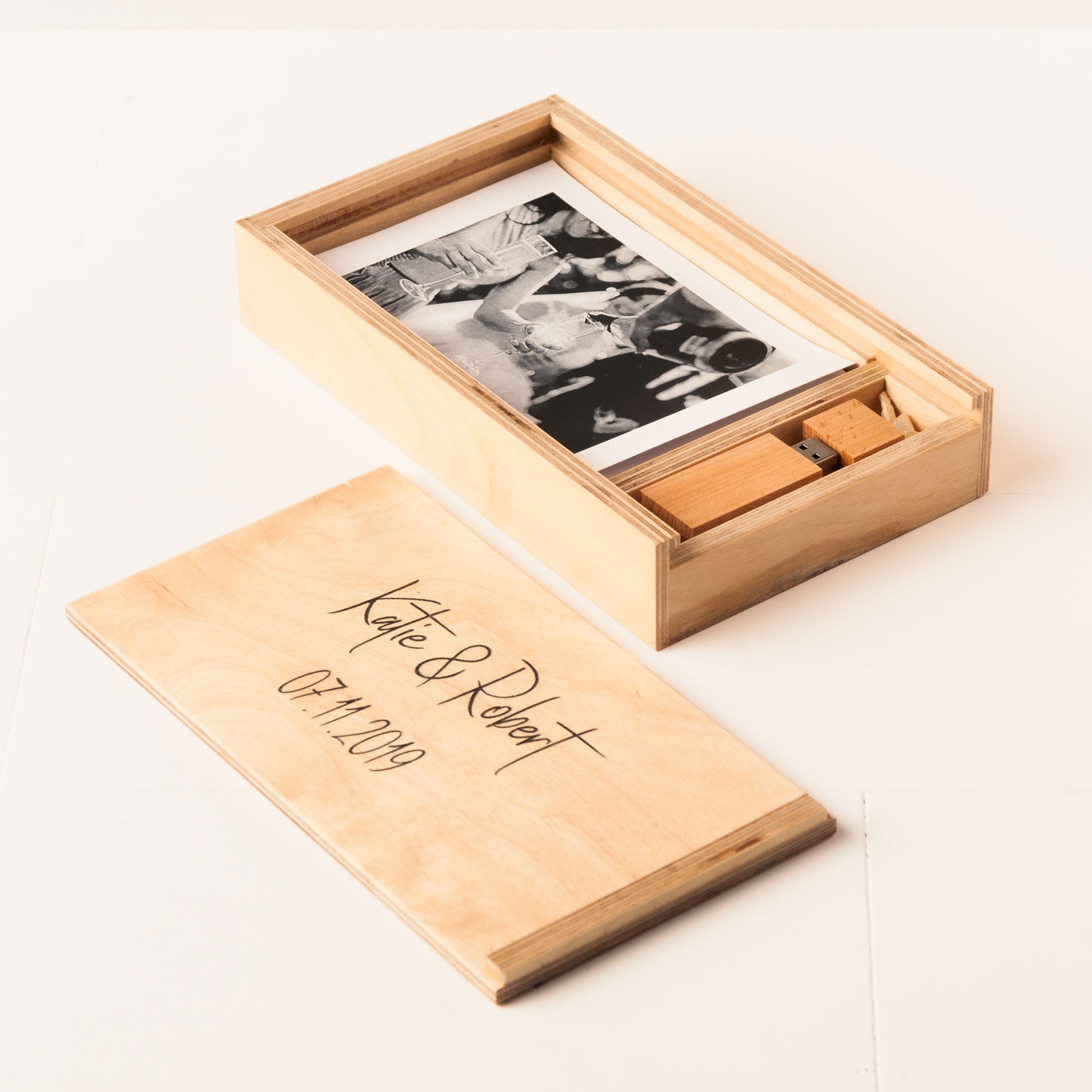 Personalized Wooden Photo Box
