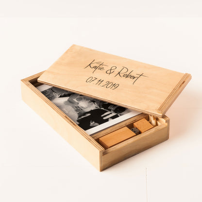Photography box with Natural Finish USB