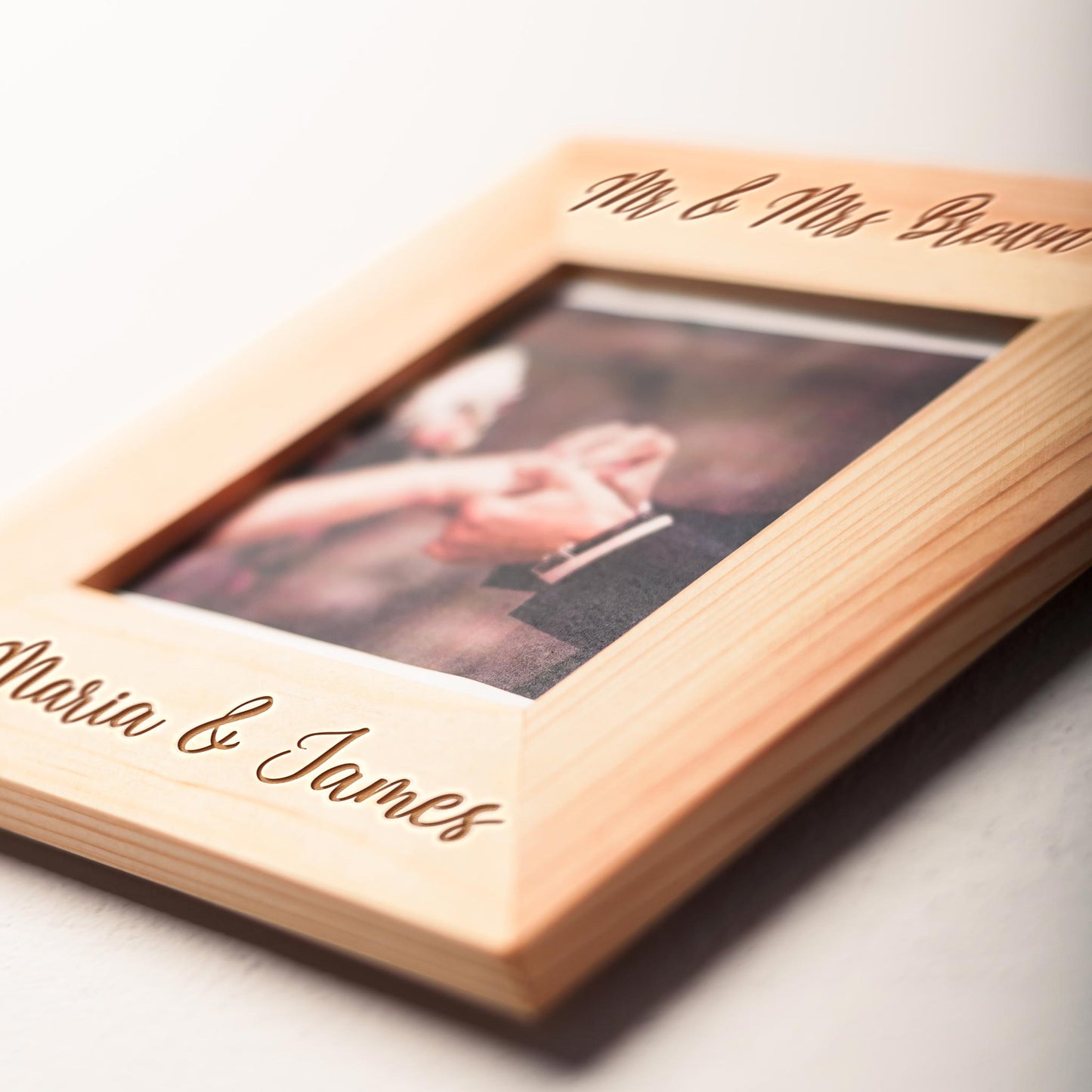 Wooden wall decor frame with a charming and welcoming vibe.