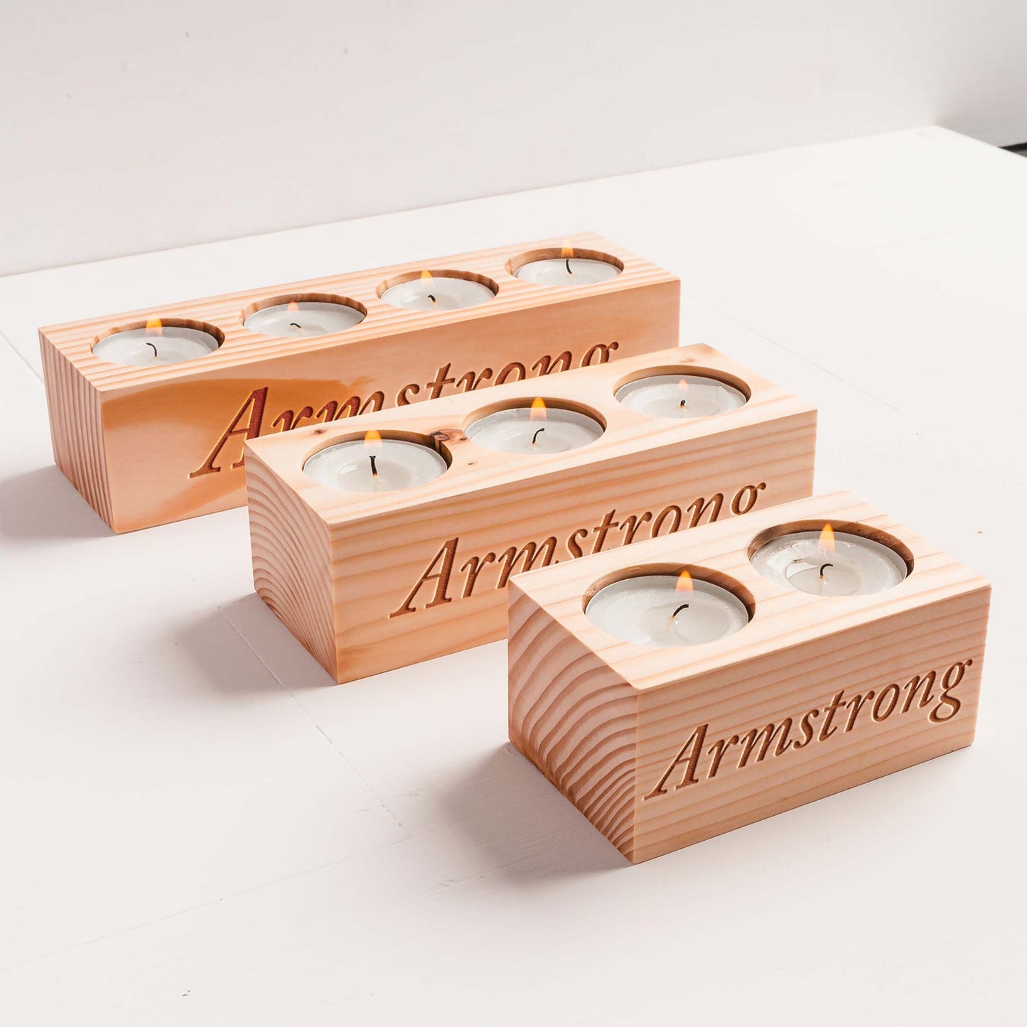 Handcrafted Triple Tealight Stand