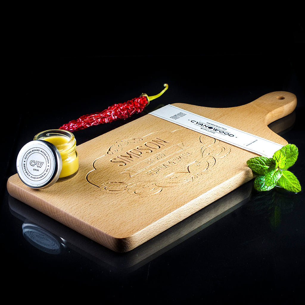 Engraved Wooden Cheese Board