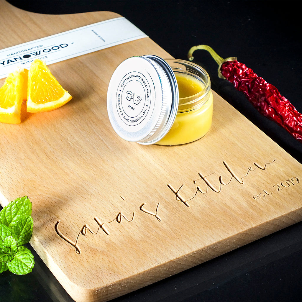 Charcuterie Board with Beech Wood - Personalized Engrave