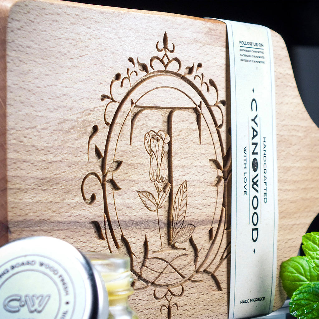Handmade Beech Wood Cheese Platter Tray