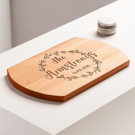 Personalized Beech Wood Cutting Board