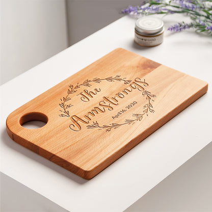 Personalized Beech Wood Cutting Board