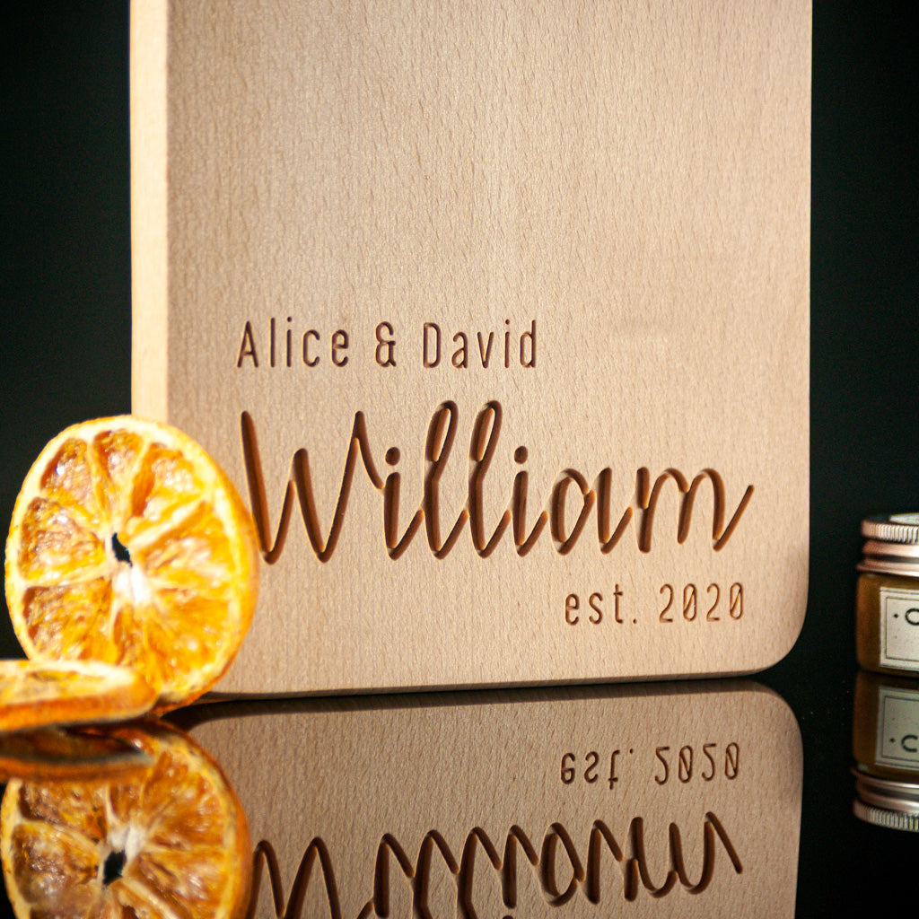 personalized cheese board