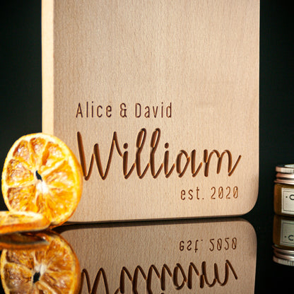 personalized cheese board