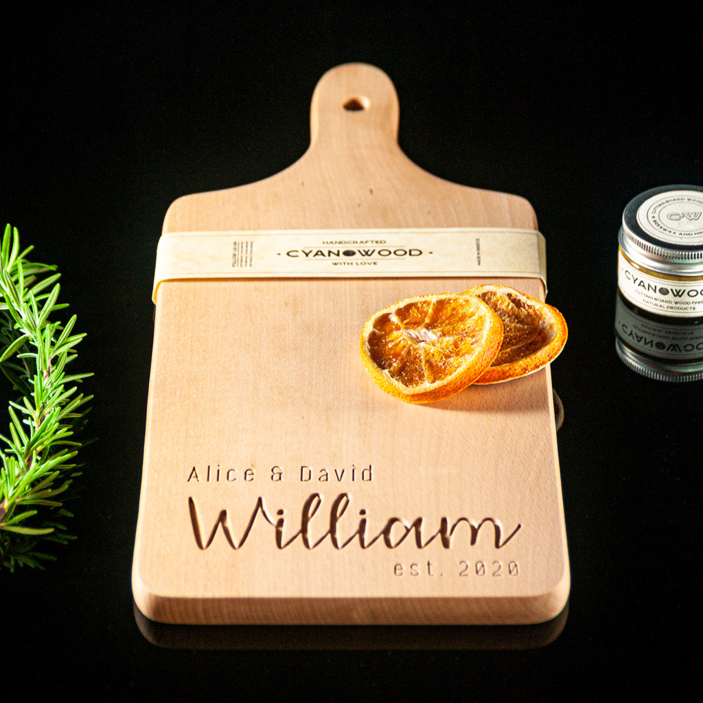 Handcrafted cheese board
