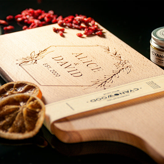 Personalized Wedding Established Cheese Board