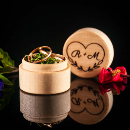 Round Ring Box with Personalization Option