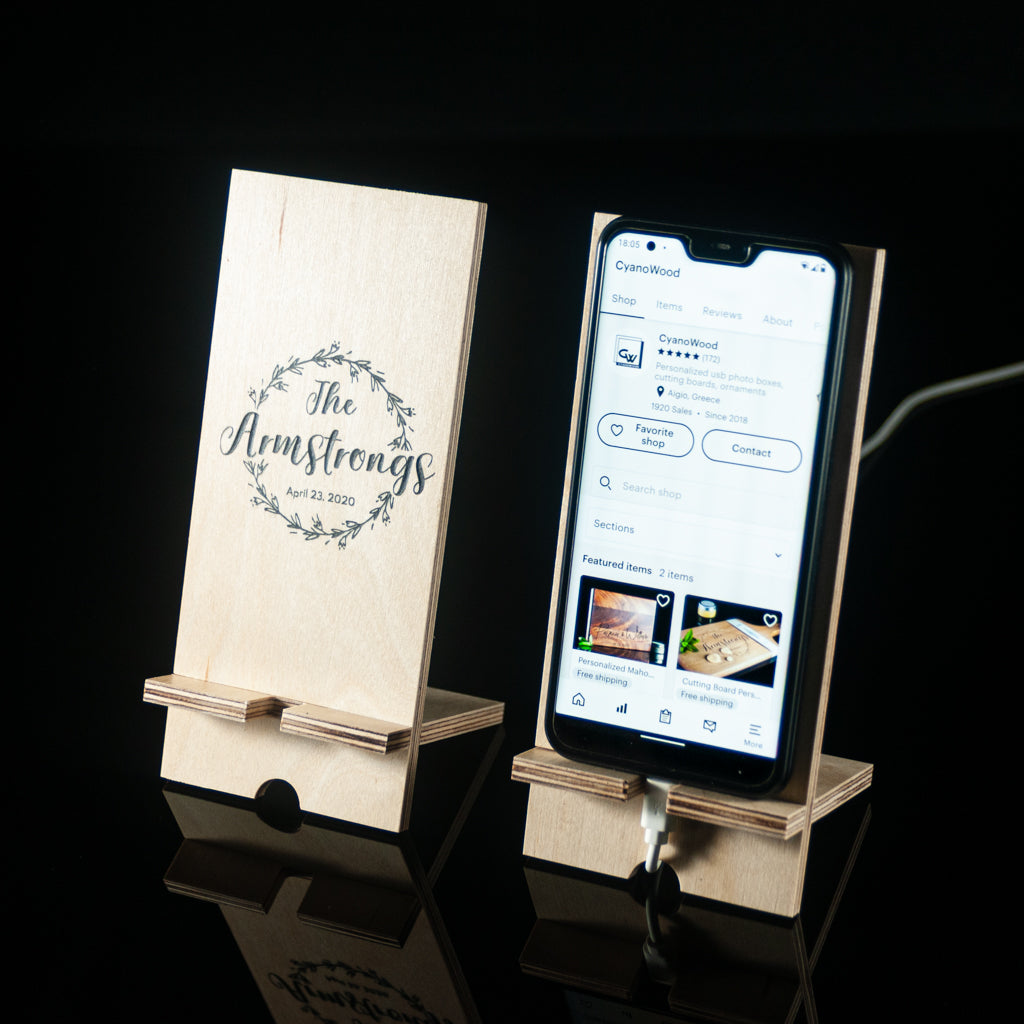 Personalized phone stand