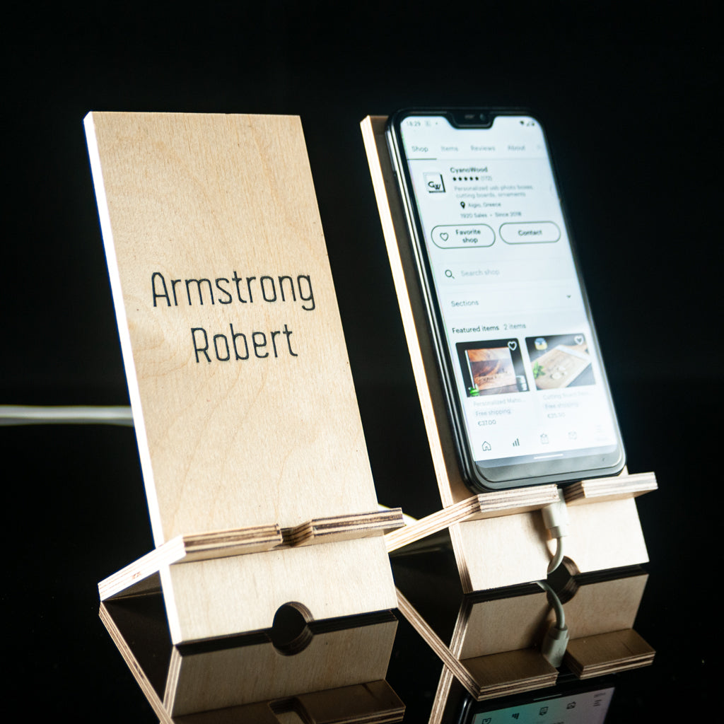 Wooden Phone Holder