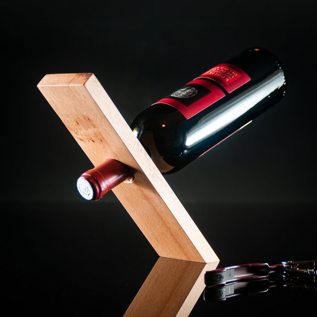 Modern minimalist wine bottle holder