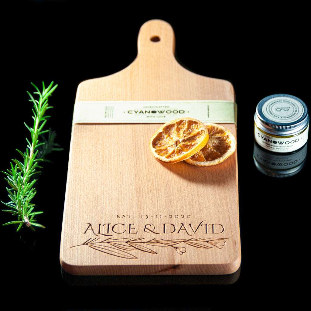 engraved name serving tray