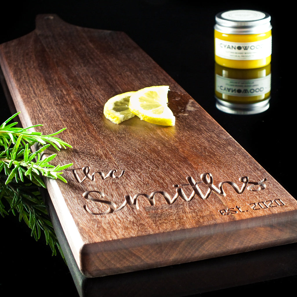 Personalized Walnut Wood Charcuterie Board