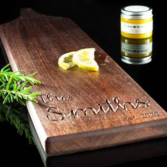 Personalized Walnut Wood Charcuterie Board