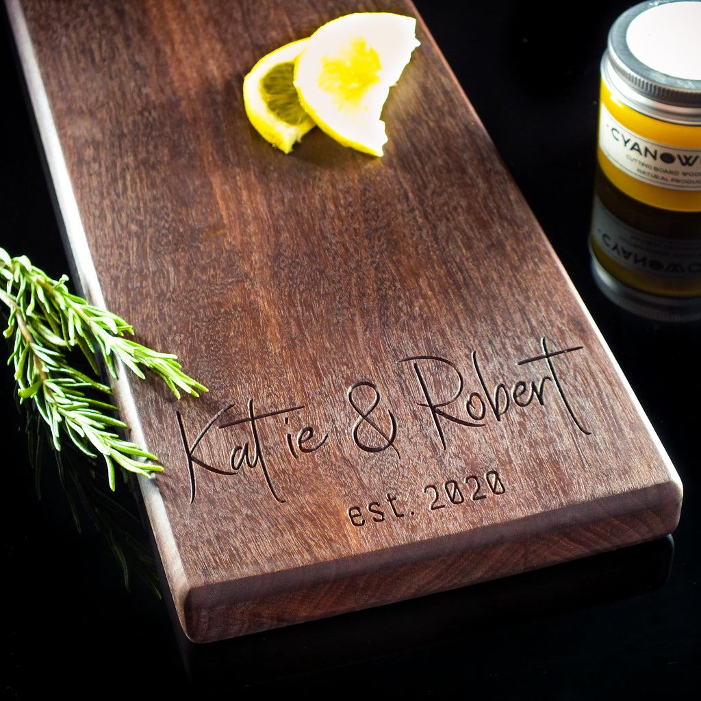 Custom engraved large cheese platter