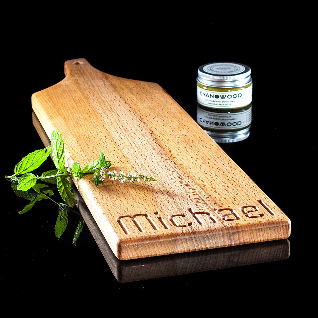 Personalized Beech Wood Long Charcuterie Board