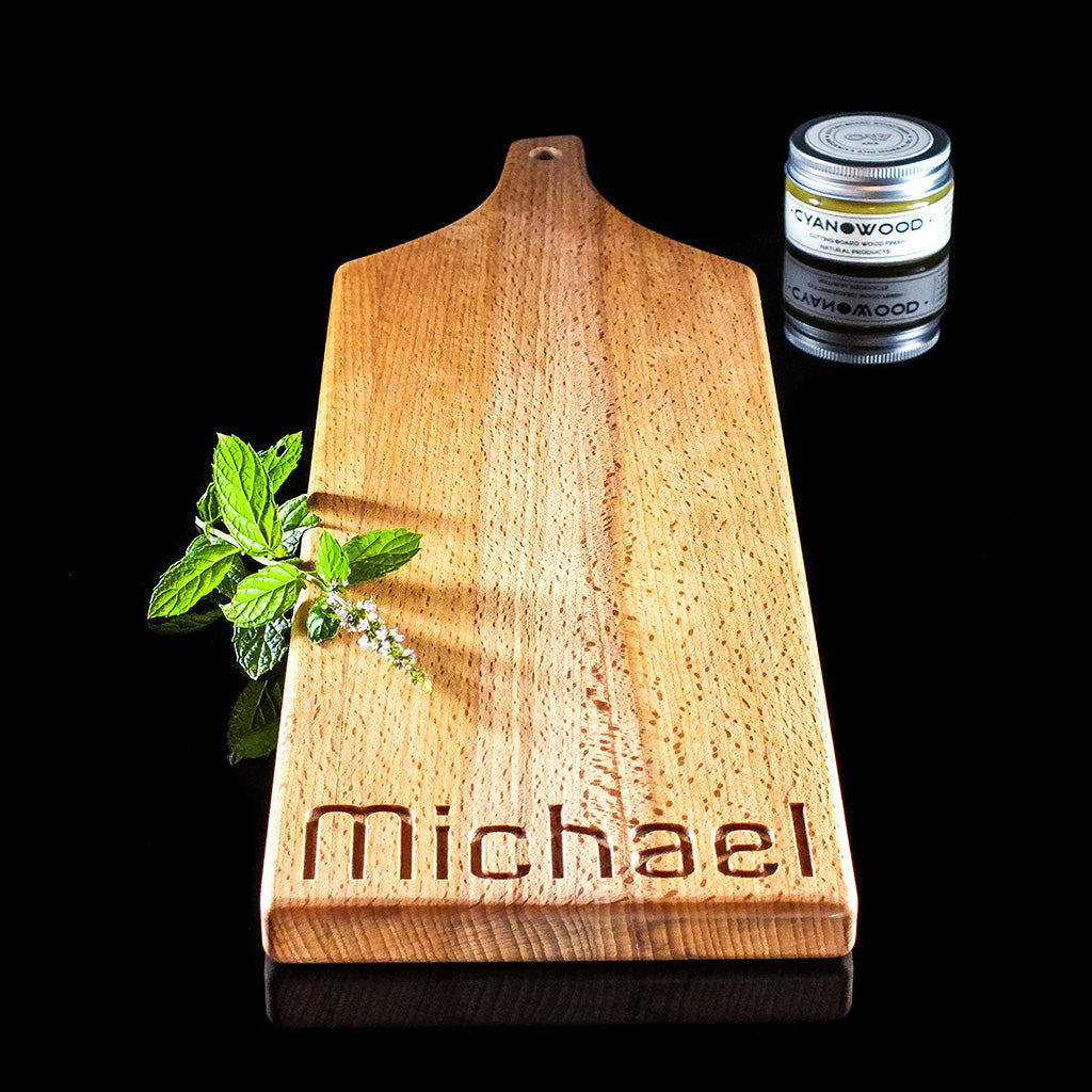 Charcuterie Board with Beech Wood - Names Engraved