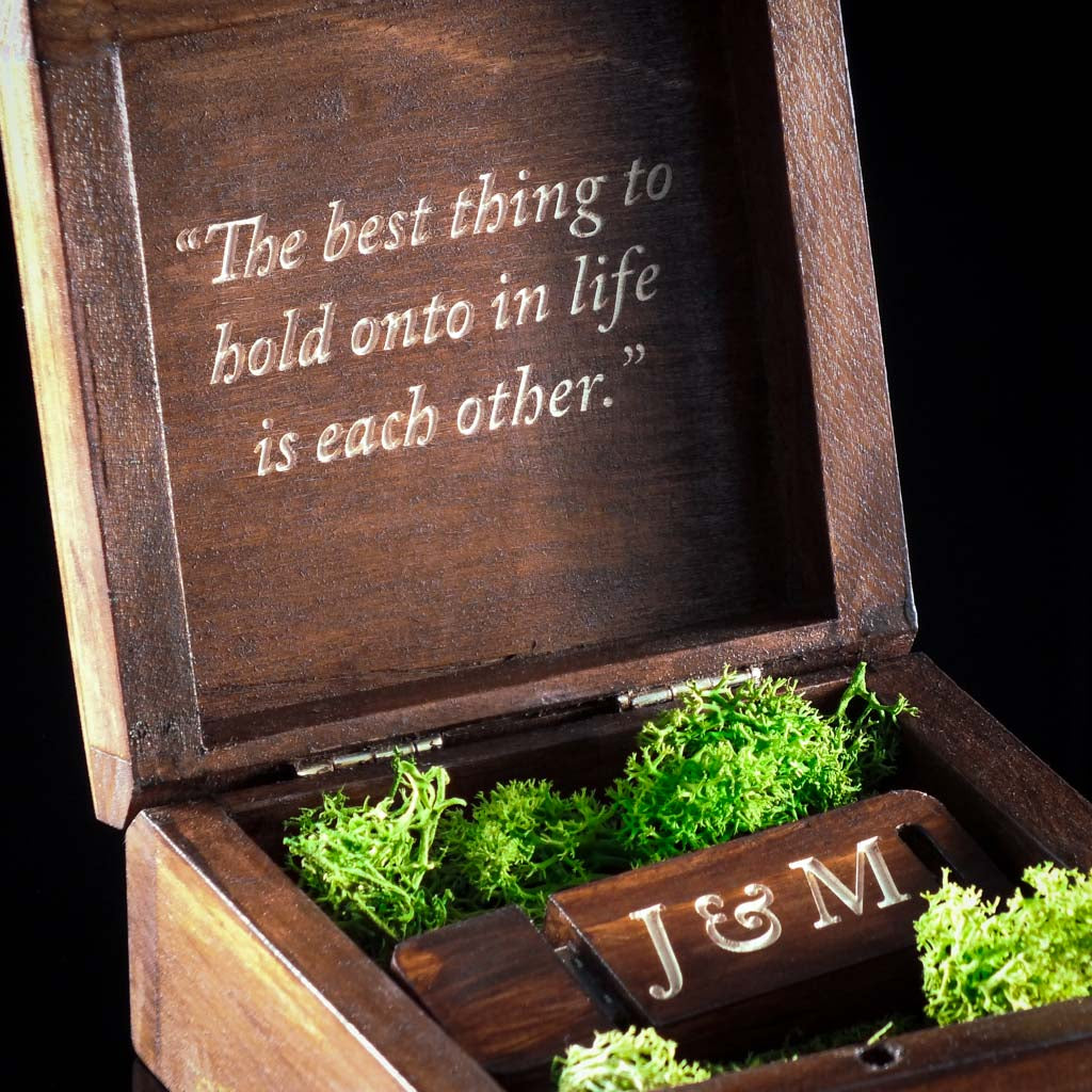 Wood USB Drive Organizer Box