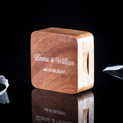 Engraved Square Jewelry Case