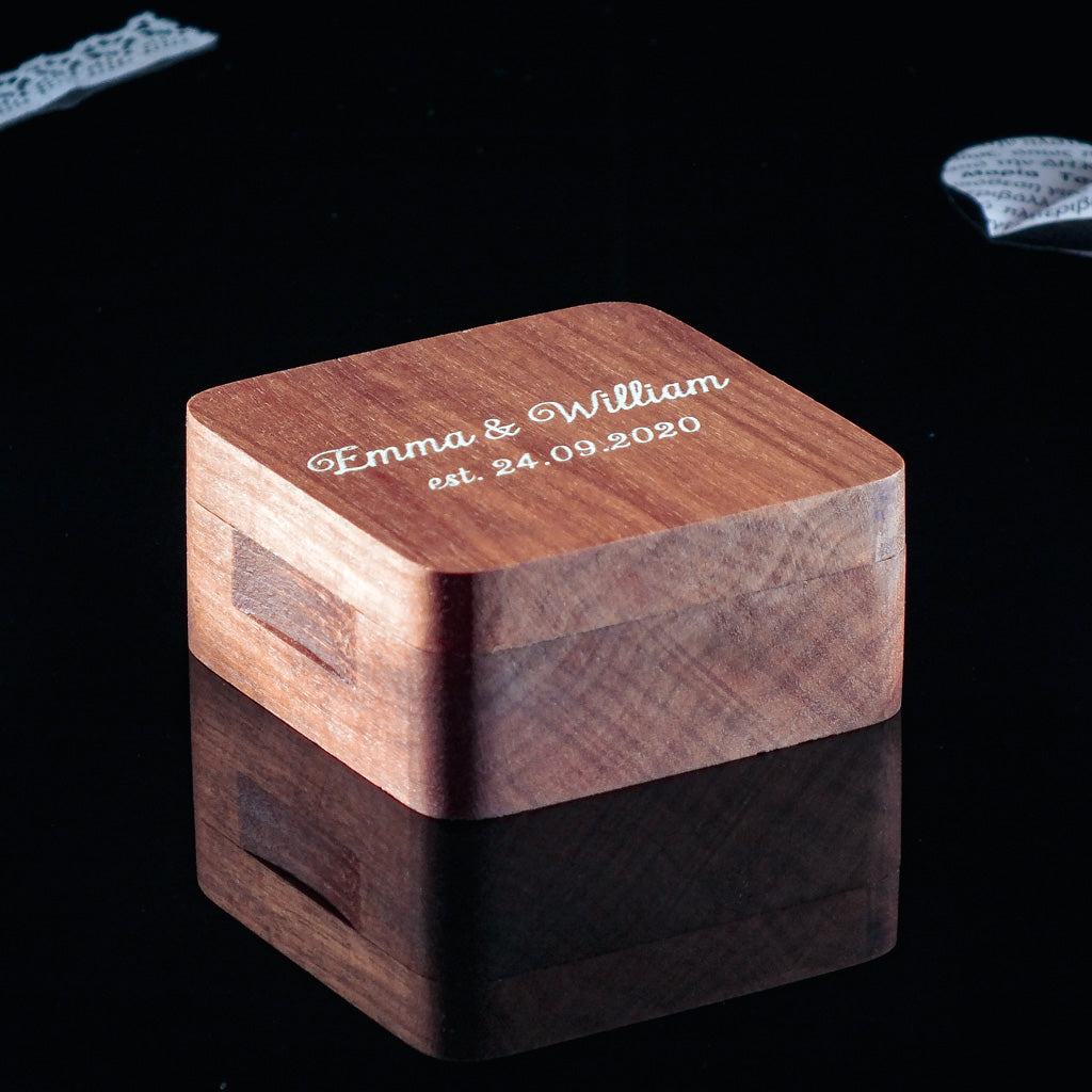 Walnut wood jewelry box