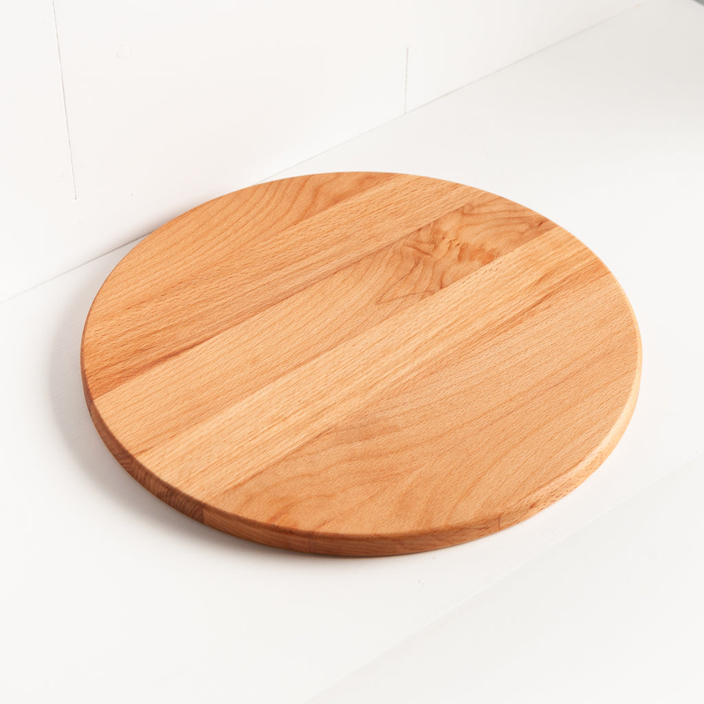 Round Pizza Serving Board with Cutter