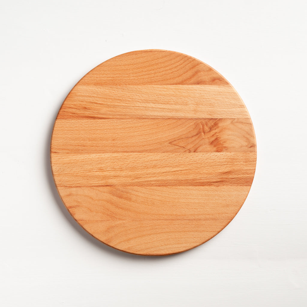 Round Pizza Serving Board with Cutter