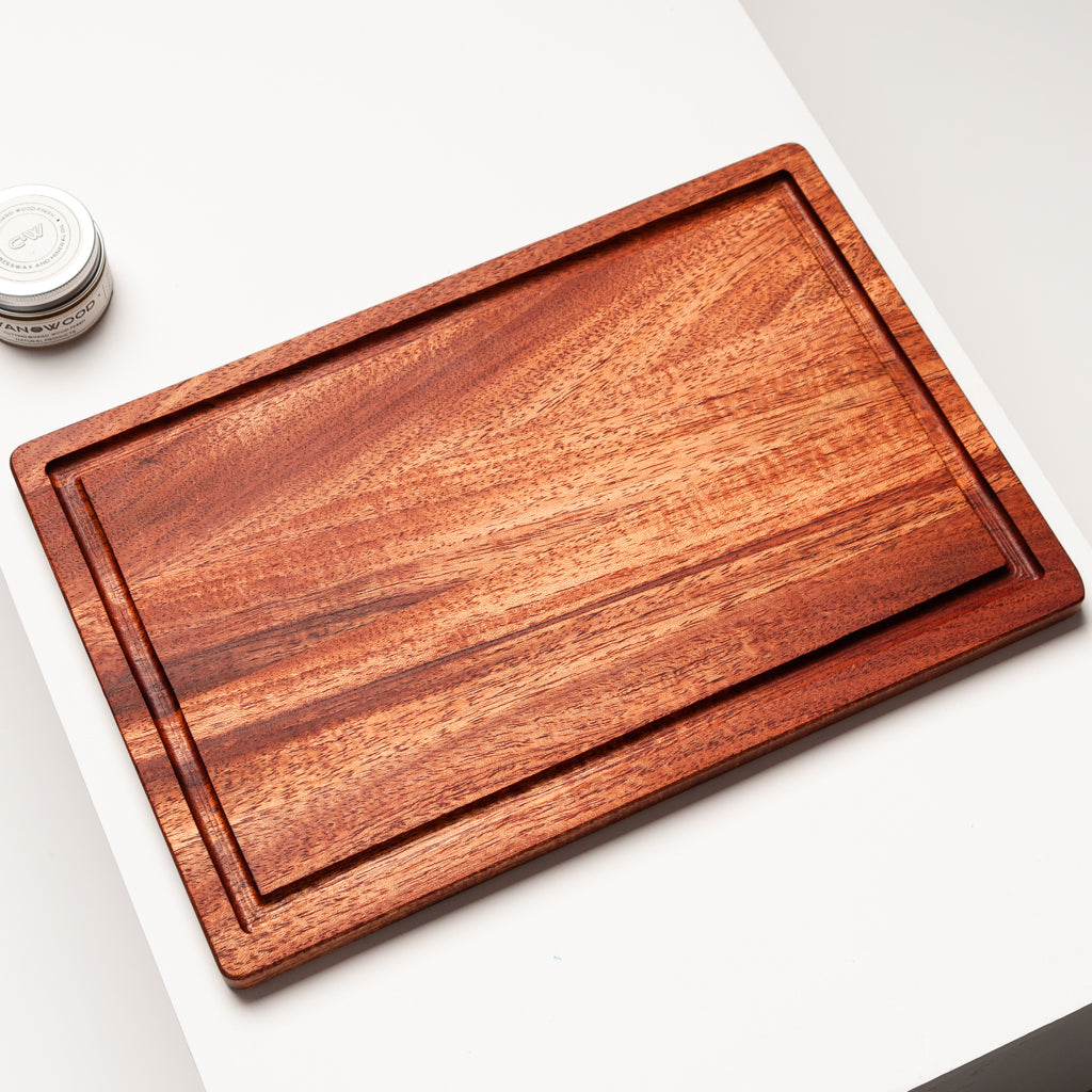 Customizable Butcher Block with Grooves