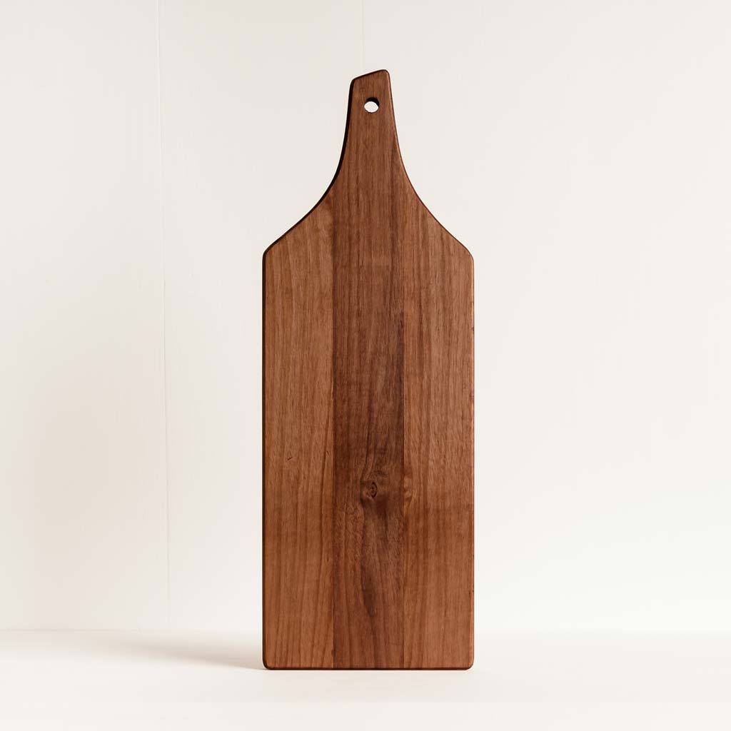 Large Wooden Serving Platter with Handle