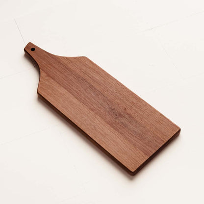 Large Wooden Serving Platter with Handle