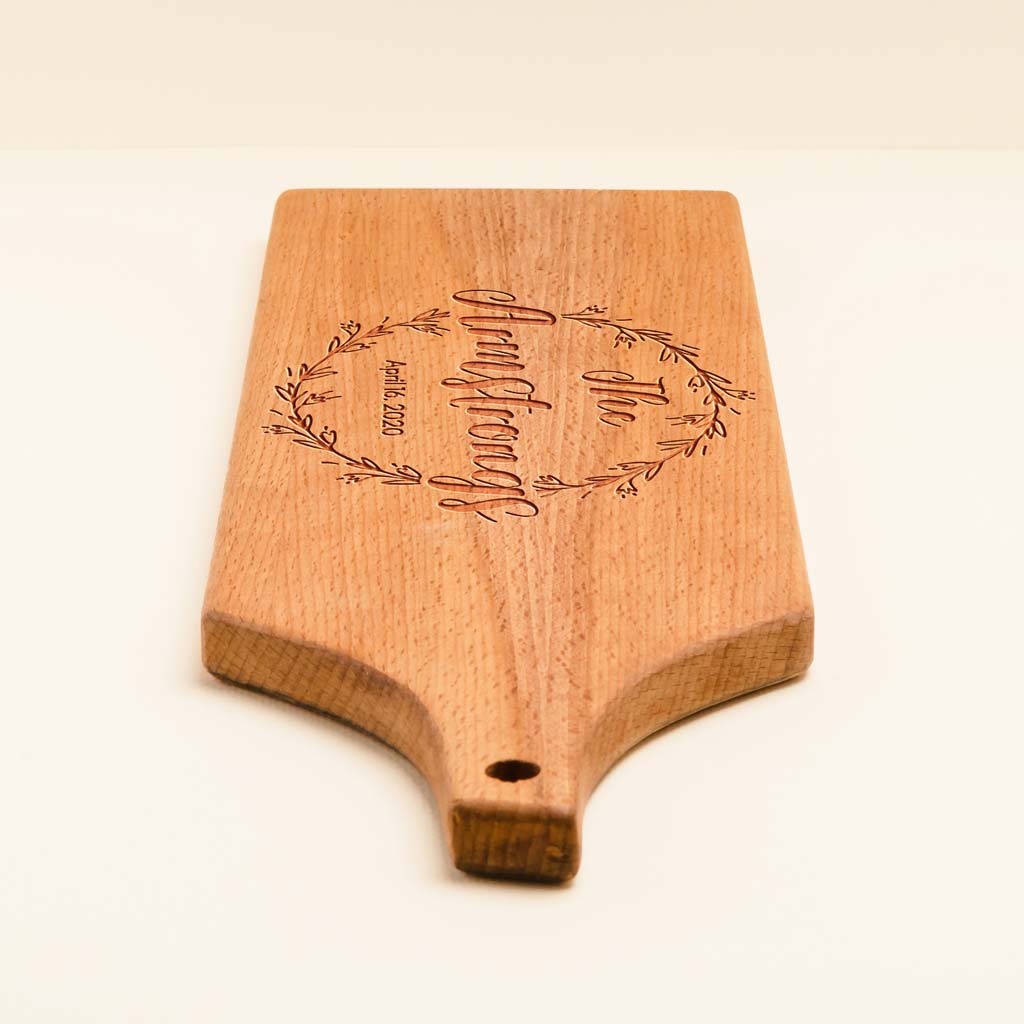 Personalized Beech Wood Charcuterie Board