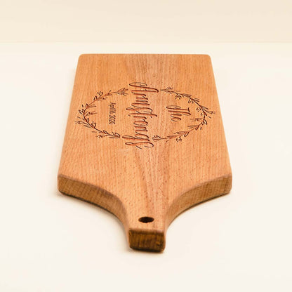 Personalized Beech Wood Charcuterie Board