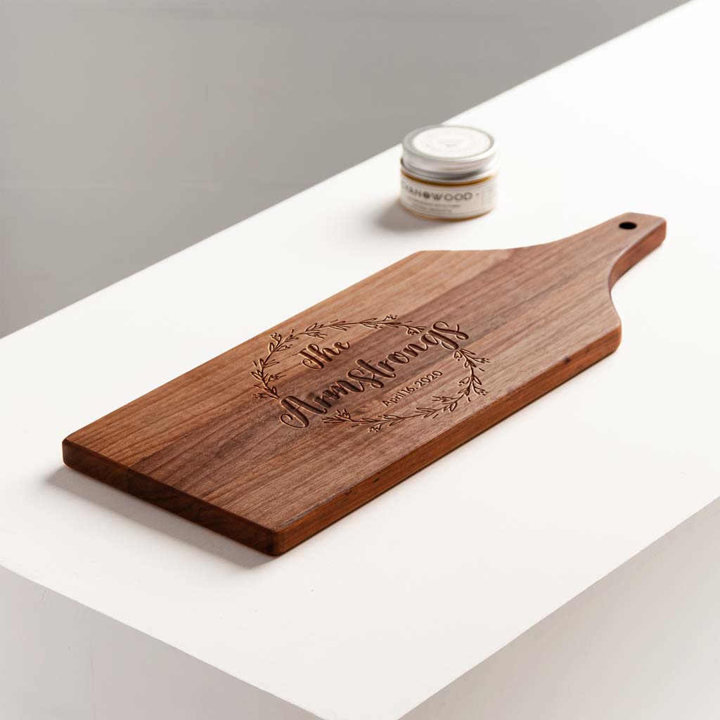Personalized Walnut Wood Charcuterie Board