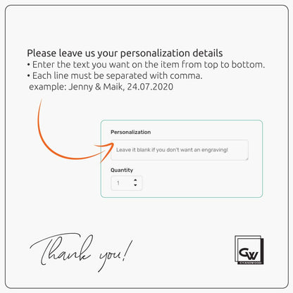 Charcuterie board personalisation instructions